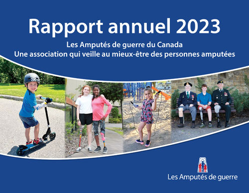 La page couverture du rapport annuel 2023, qui mène à la version en ligne.