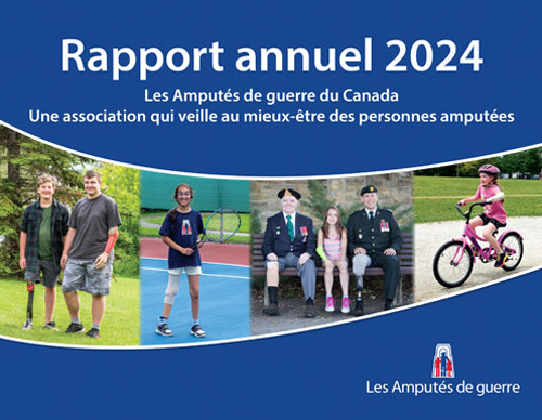 La page couverture du rapport annuel 2024, qui mène à la version en ligne.