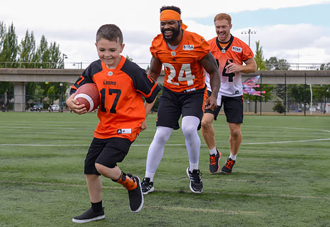 Darevin teamed up with players from the BC Lions for the 2017 CFL PLAYSAFE PSA.