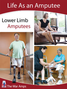 The cover of The War Amps Life As an Amputee: Lower Limb Amputees resource booklet.